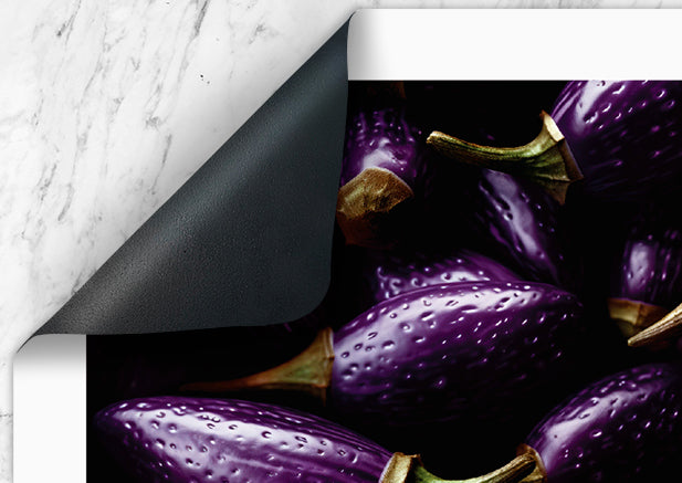 Pack de 4 Salvamanteles Individuales - Comida Berenjena 45x30 cm