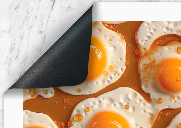 Pack de 4 Salvamanteles Individuales - Comida Huevos 45x30 cm