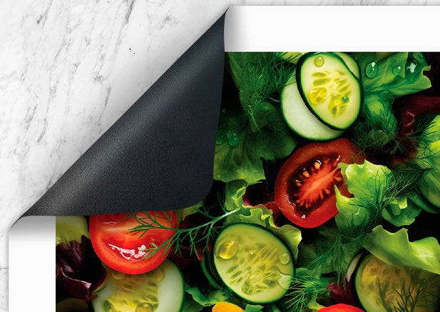 Pack de 4 Salvamanteles Individuales - Comida Ensalada 45x30 cm