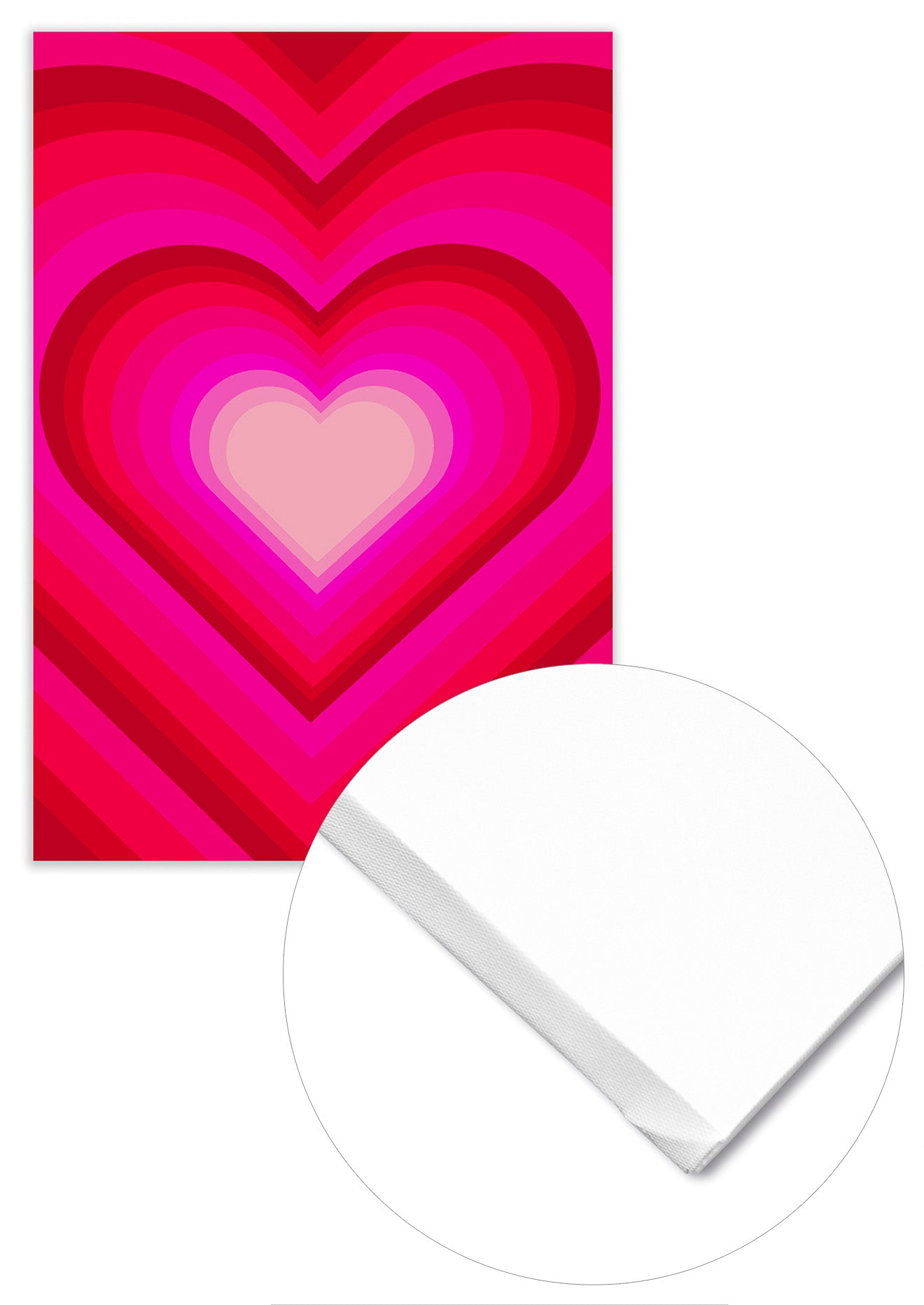 Lienzo Decorativo Corazones