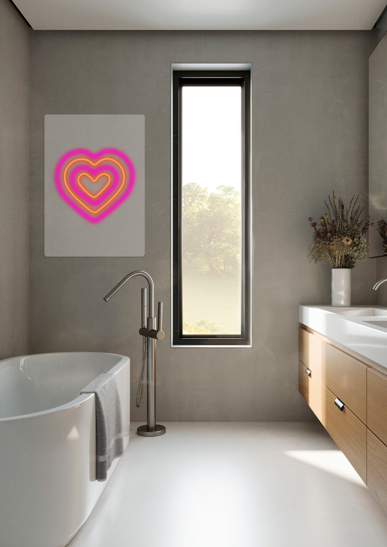 Luces de Neón Led Corazones