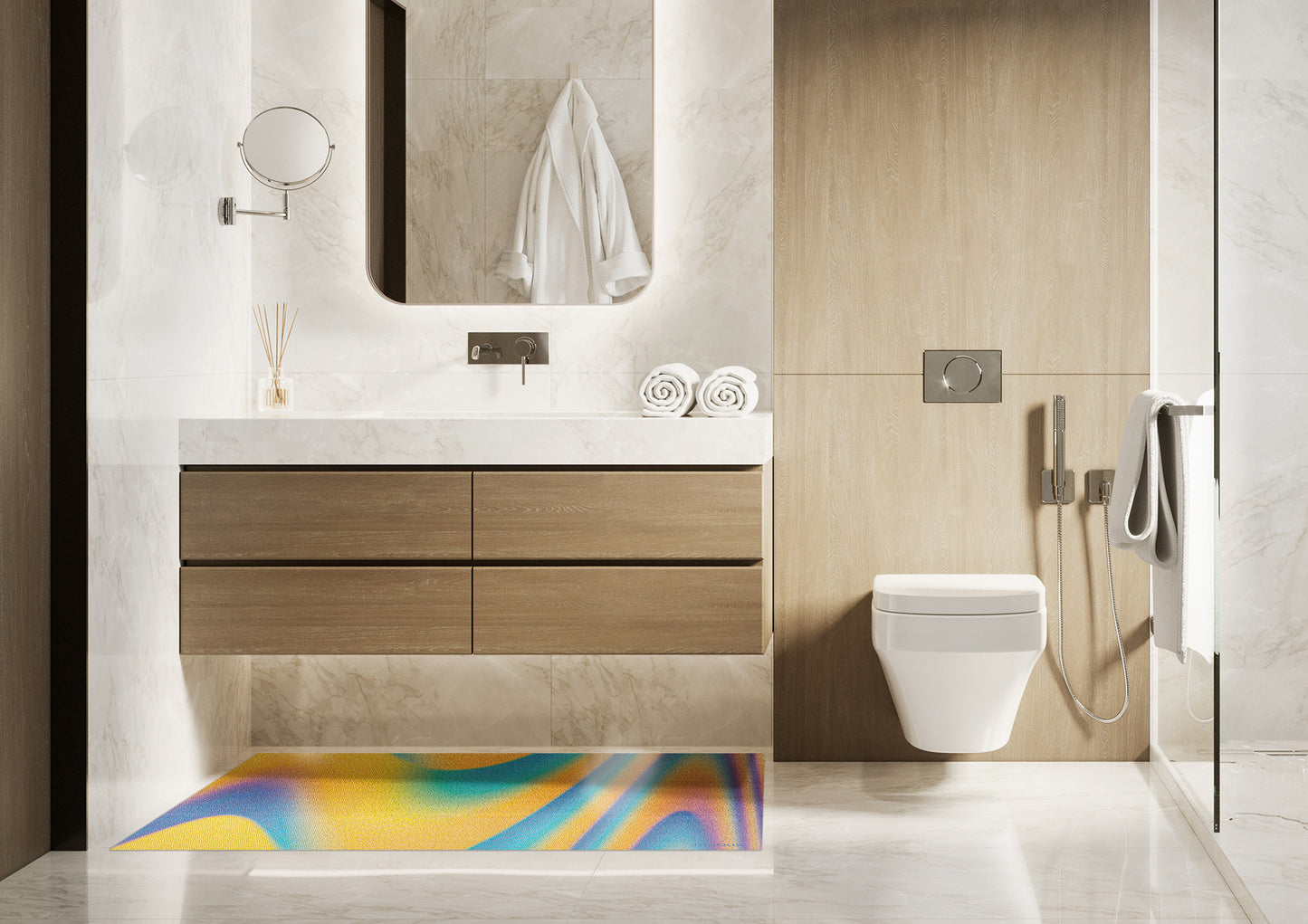 Alfombra Vinílica Ondas