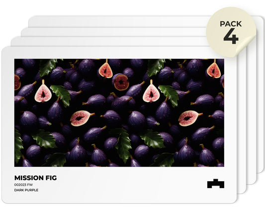 Pack de 4 Salvamanteles Individuales - Comida Higo 45x30 cm