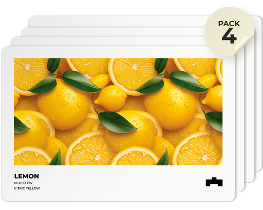 Pack de 4 Salvamanteles Individuales - Comida Limón 45x30 cm