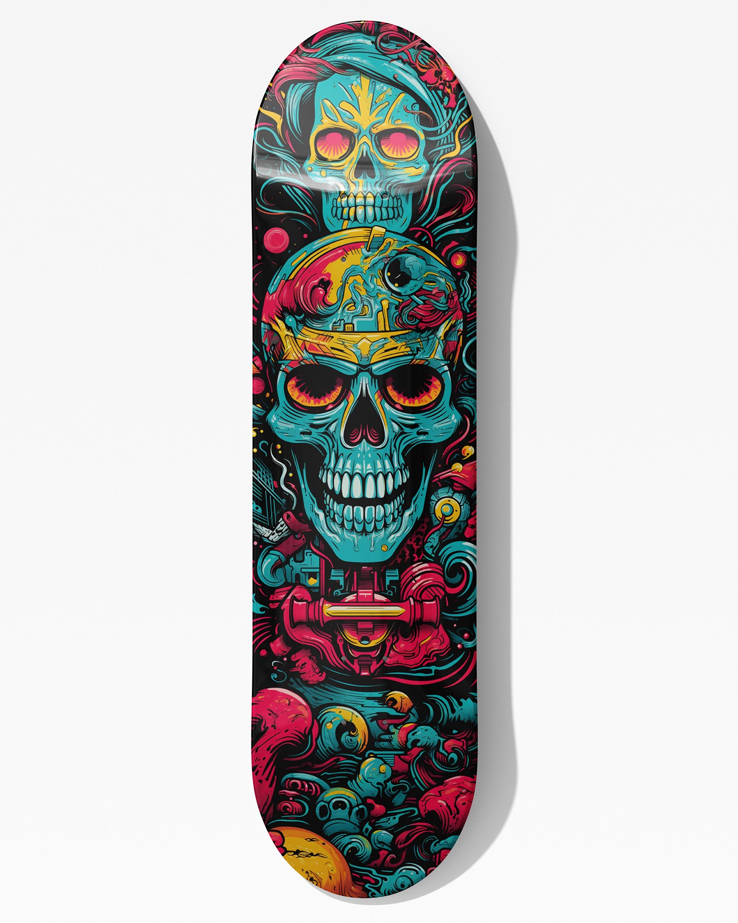 Powell Peralta - Tabla de skate azul con calavera y espada, 8.7 x 33 pulgadas Powell Peralta - Tabla de skate azul con calavera y espada, 8.7 x 33 pulgadas
